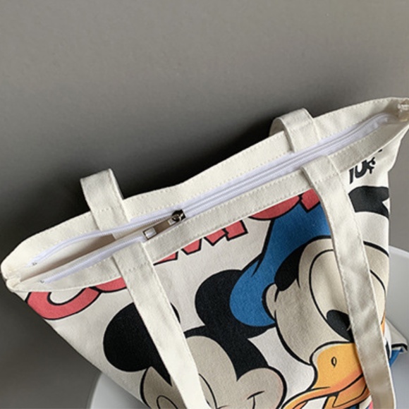 Mickey Mouse Donald Duck Comic Book Tote Bag Canvas tote - Picture 8 of 8
